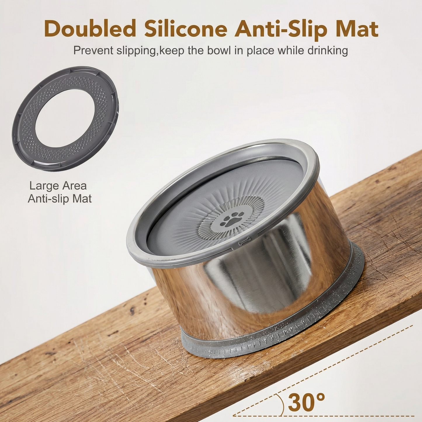 No-Spill Dog Water Bowl